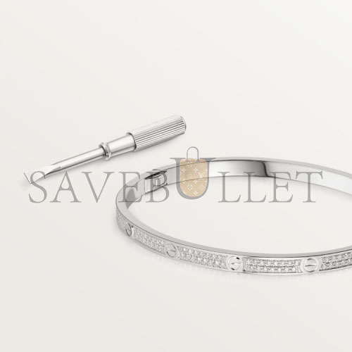 CARTIER  LOVE BRACELET, SMALL MODEL, PAVED N6710817