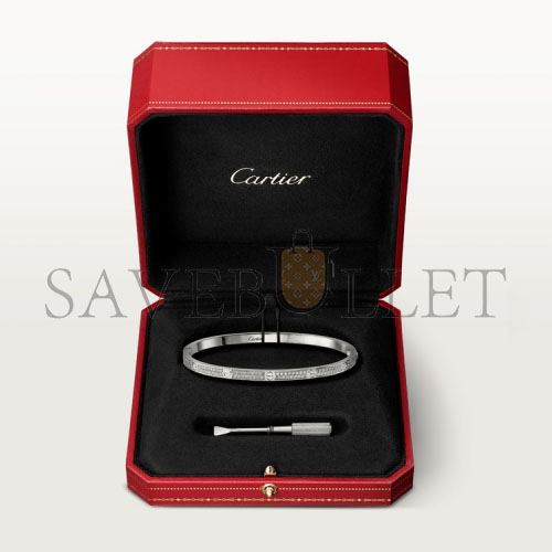 CARTIER  LOVE BRACELET, SMALL MODEL, PAVED N6710817