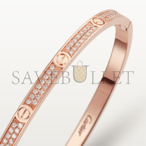 CARTIER  LOVE BRACELET, SMALL MODEL, PAVED N6710717