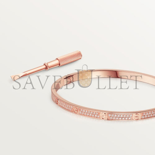 CARTIER  LOVE BRACELET, SMALL MODEL, PAVED N6710717