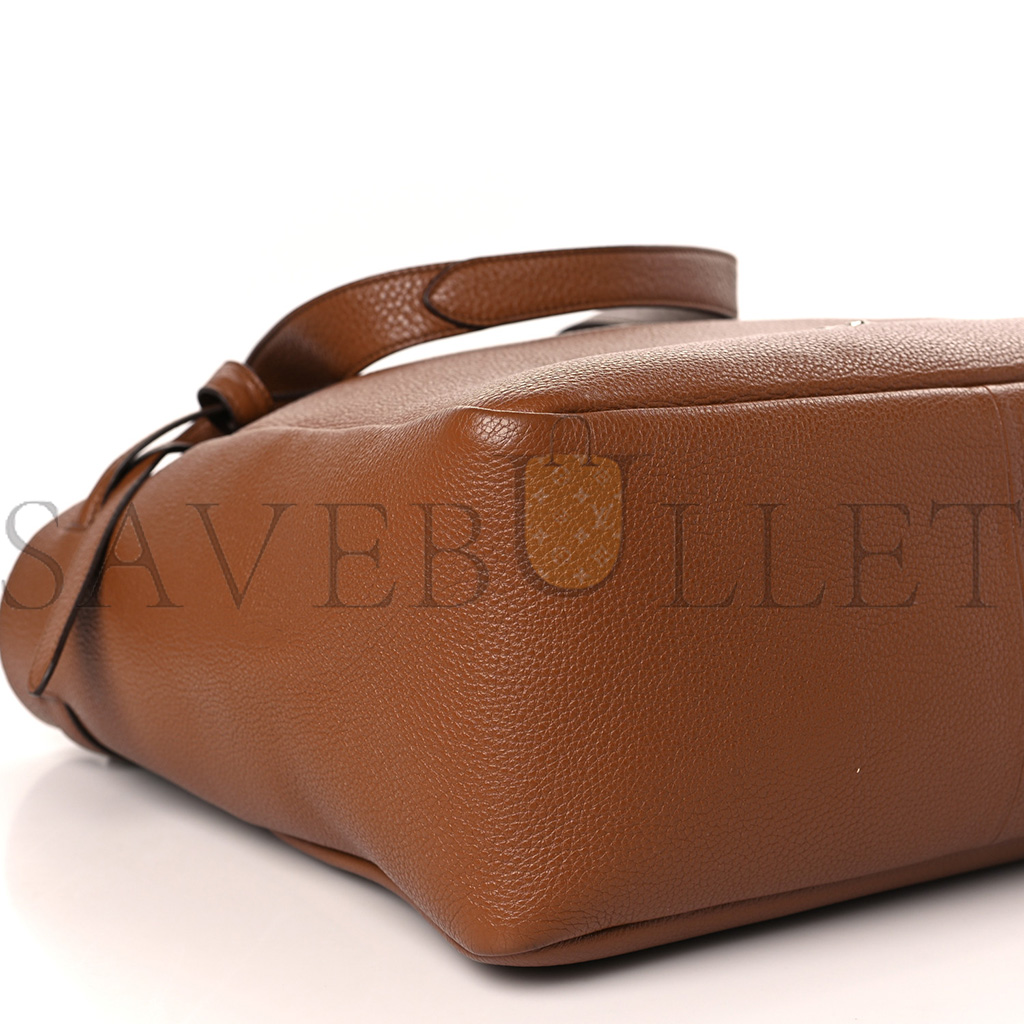 PRADA VITELLO DAINO FLOU DYNAMIQUE TOTE COGNAC (32*27*14cm)