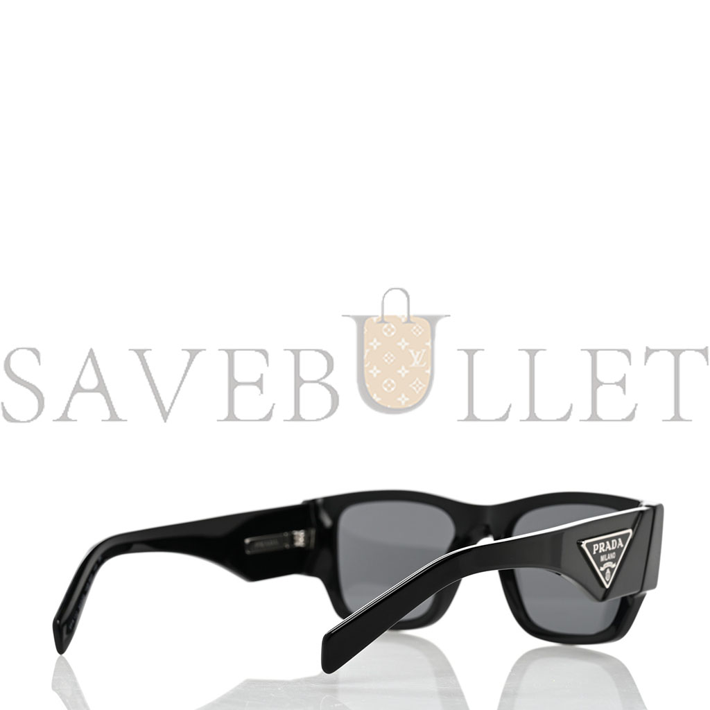 PRADA ACETATE SYMBOLE SUNGLASSES SPR 10Z BLACK