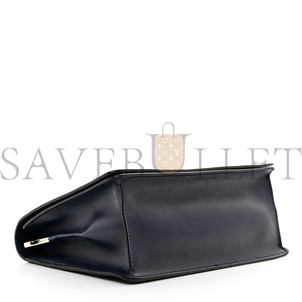 PRADA GLACE CALF SHOULDER BAG BALTICO (23*16*10cm)