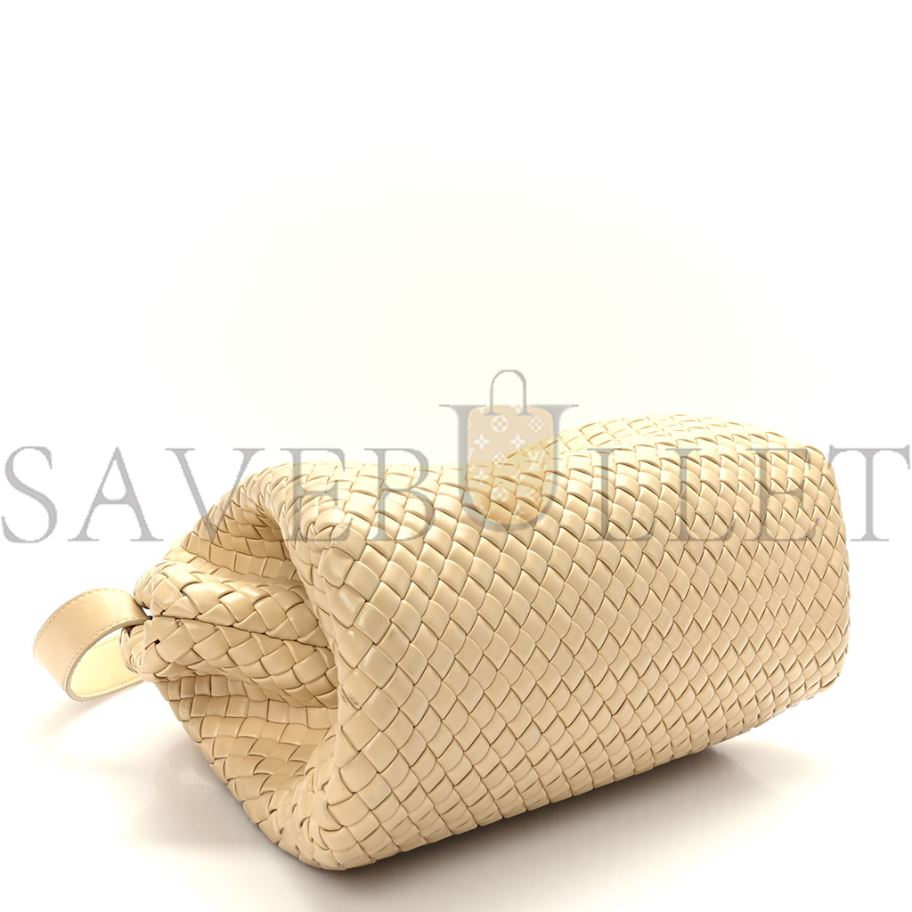 BOTTEGA VENETA NAPPA INTRECCIATO PADDED THE HANDLE TOTE PORRIDGE (37*25*9cm)