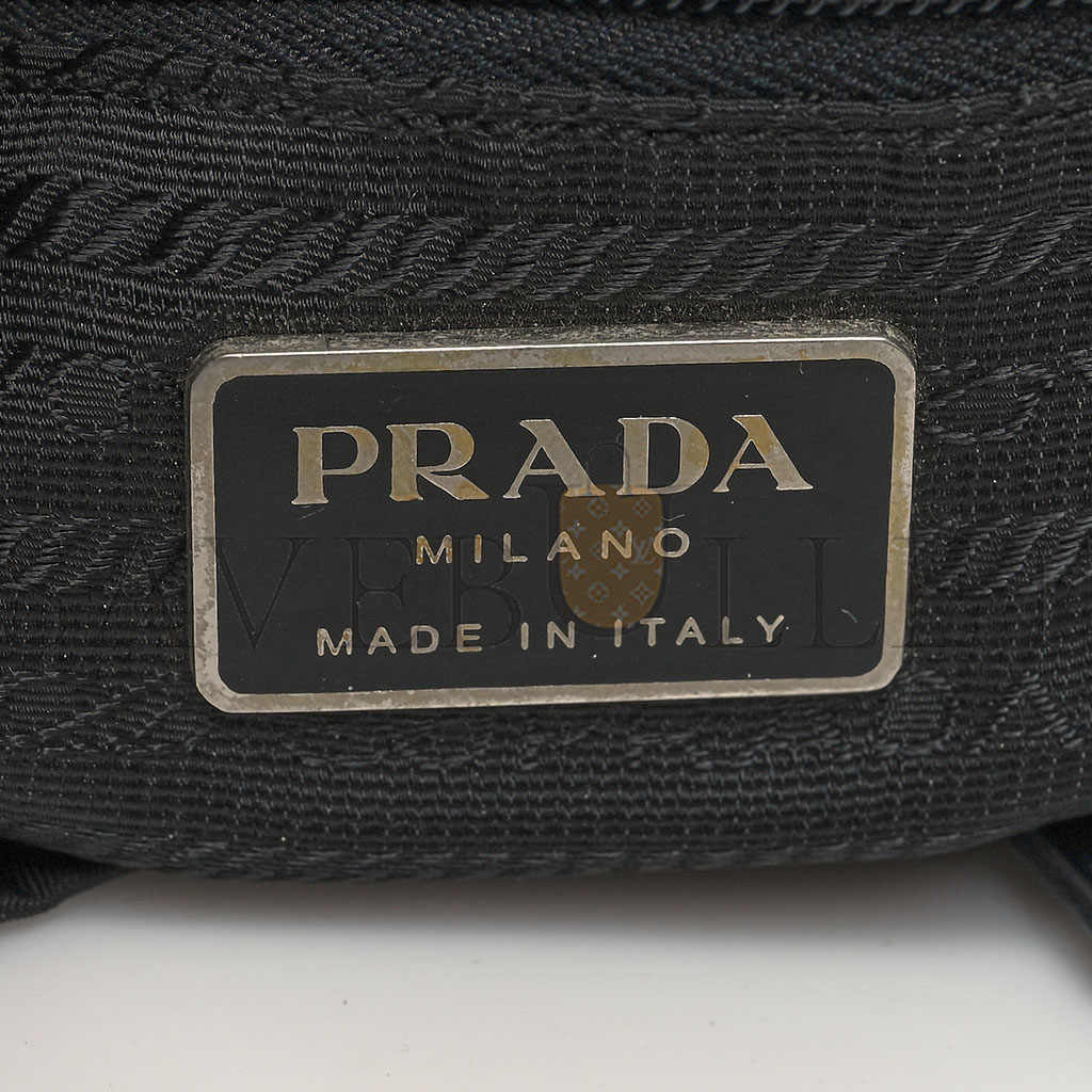 PRADA NYLON VELA MEDIUM BACKPACK BLACK (33*29*15cm)