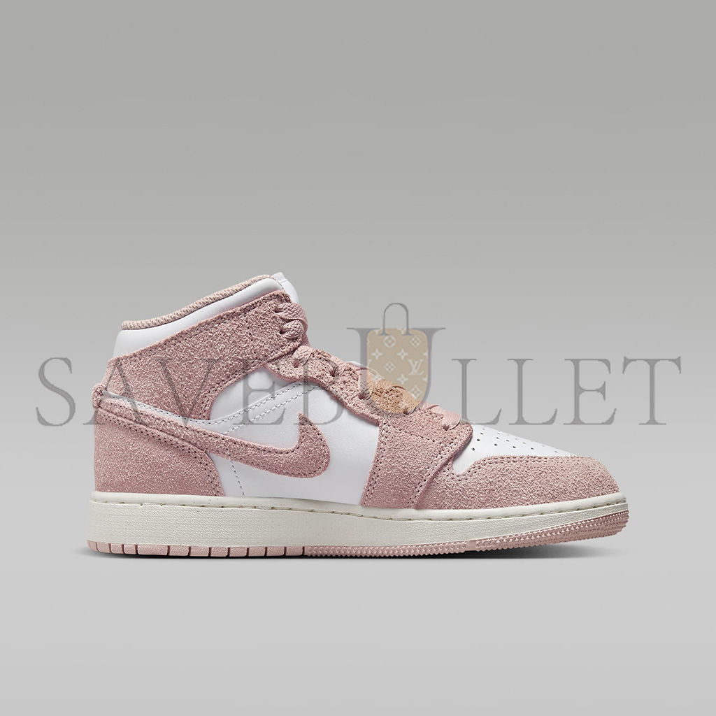 AIR JORDAN 1 MID SE LEGEND PINK GS SHOES FN7432-161