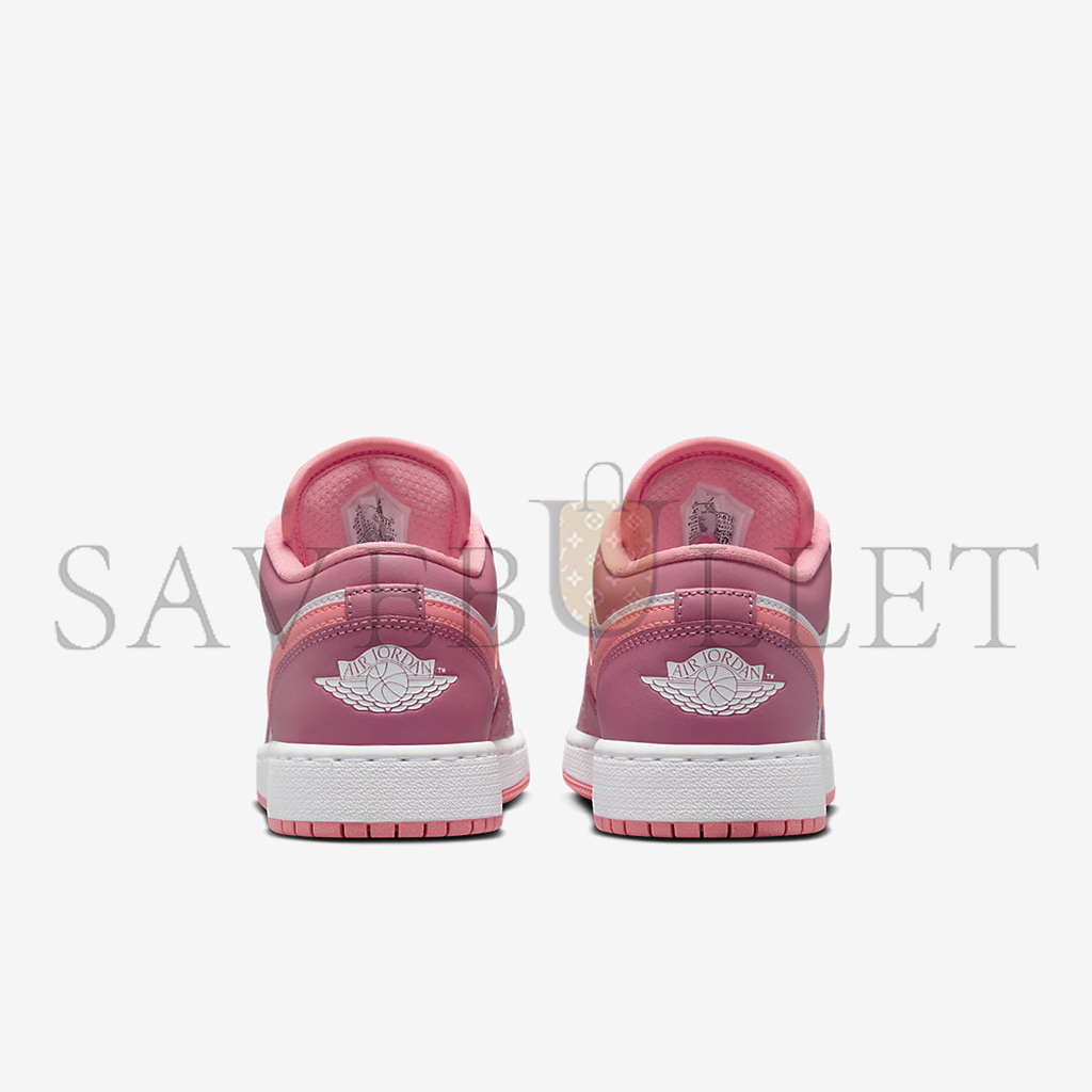 AIR JORDAN 1 LOW GS DESERT BERRY WHITE PINK 553560-616