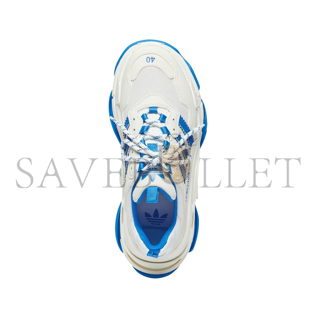 BALENCIAGA X ADIDAS TRIPLE S WHITE BLUE WOMEN'S 712764W2ZB39040