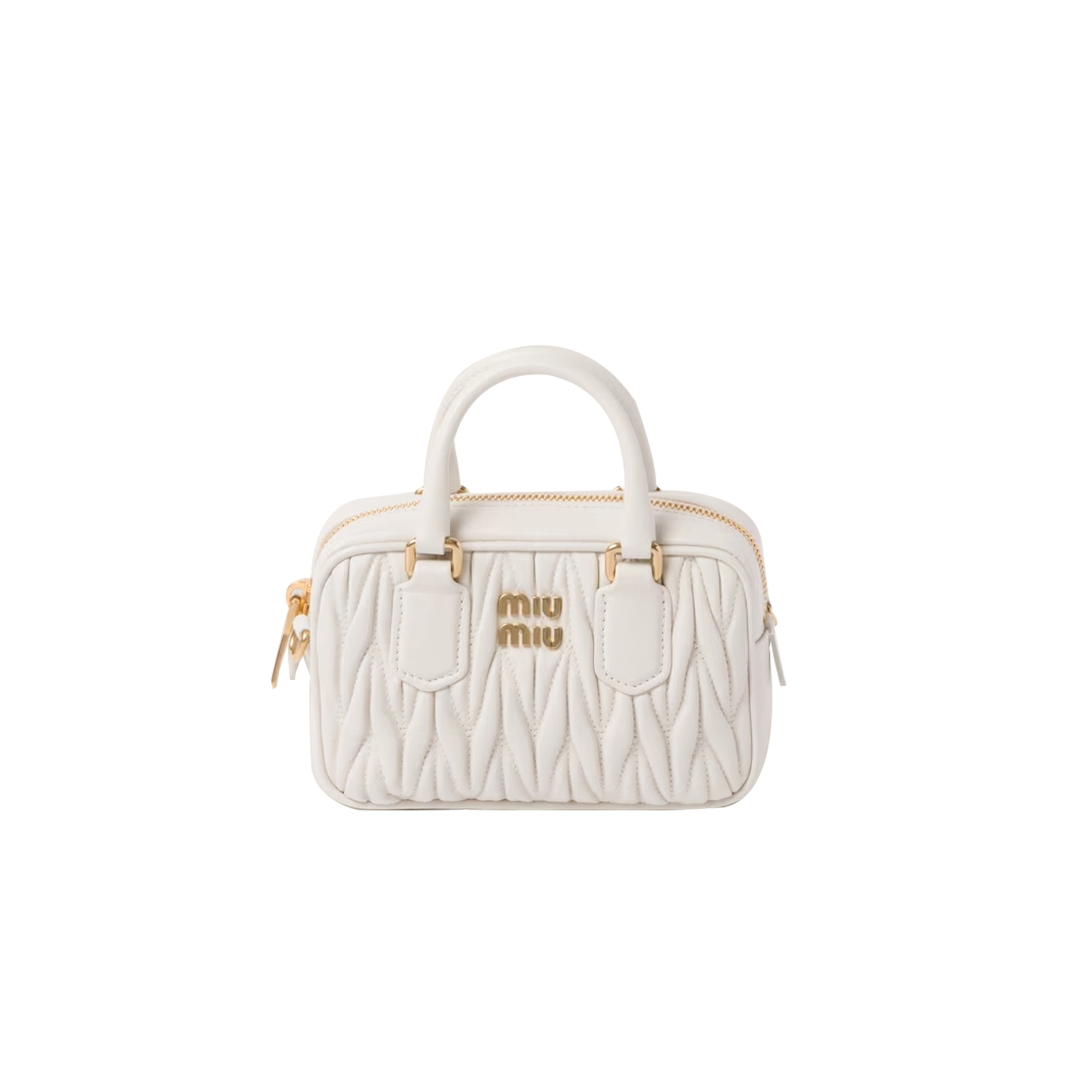 MIU MIU ARCADIE MATELASSÉ NAPPA LEATHER MINI-BAG 5BP077 (15.3*10.3*4.5cm)