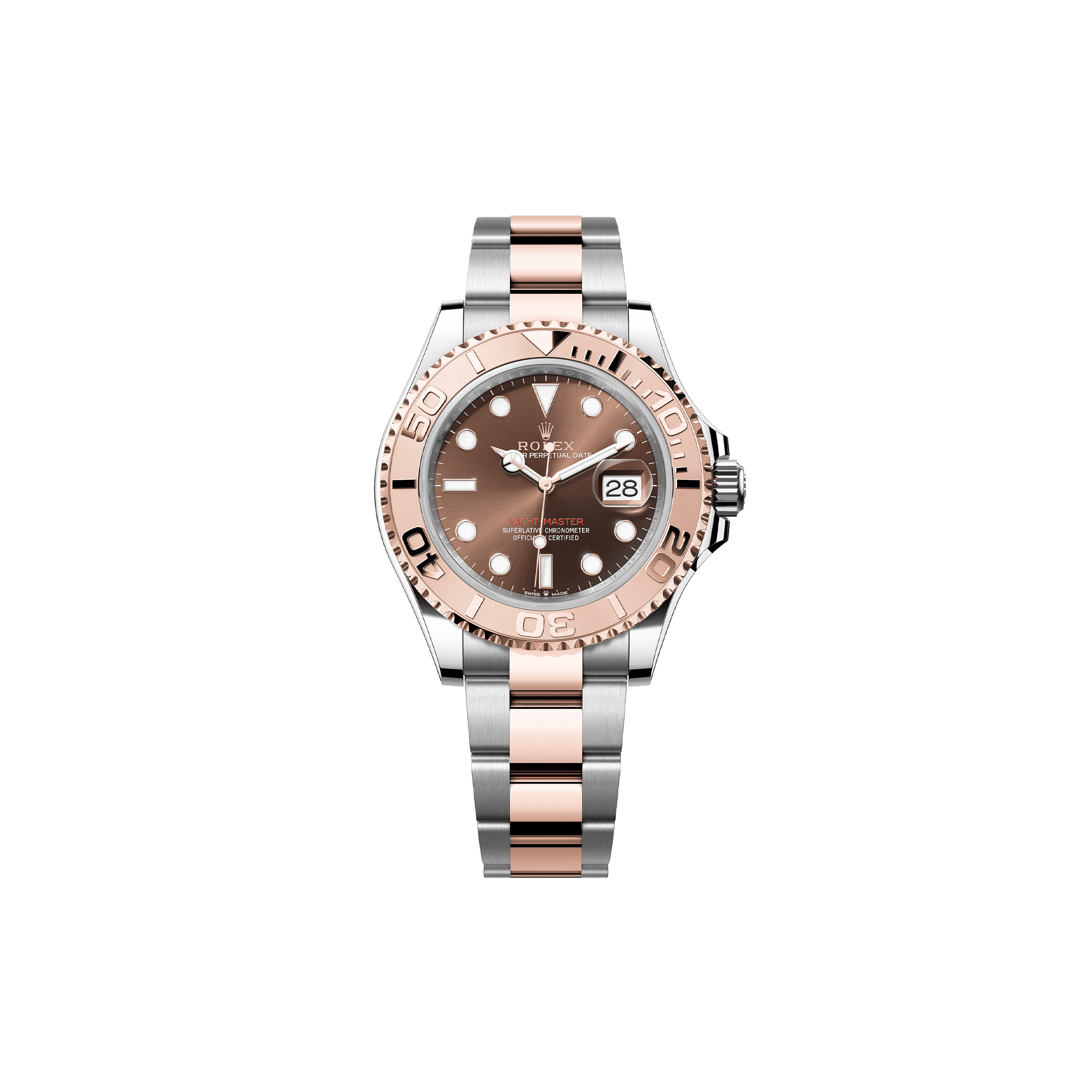 ROLEX YACHT-MASTER 40 OYSTER, 40 MM, OYSTERSTEEL AND EVEROSE GOLD WATCH 126621