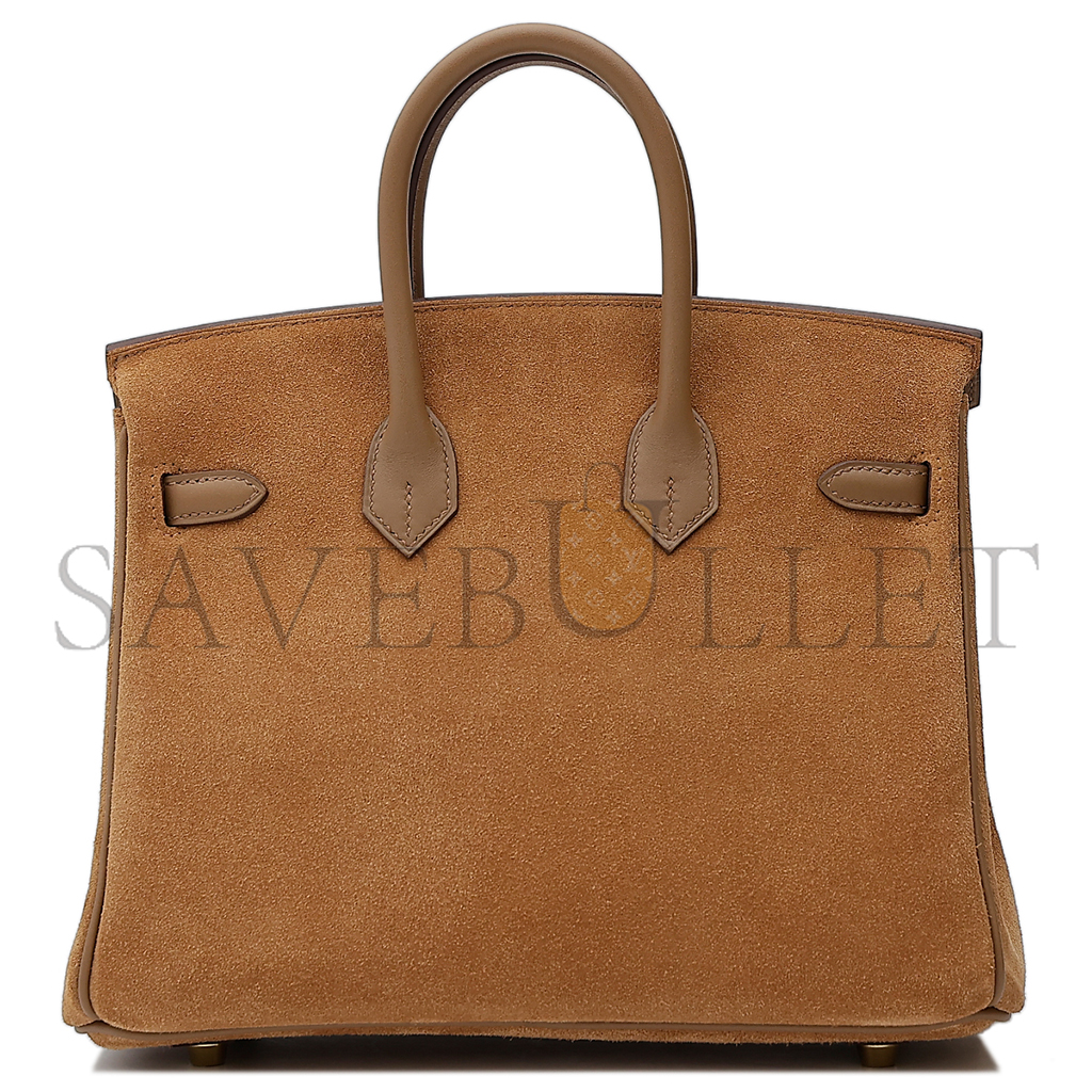 HERMES BIRKIN 25 3G ALEZAN CHESTNUT BAG 2376731 (25*20*13cm)