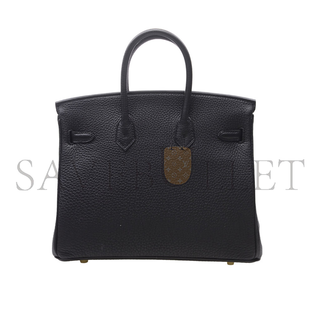 HERMES BIRKIN 25 TOGO LEATHER BLACK GOLD BUCKLE H028369CC89 (25*20*13cm)