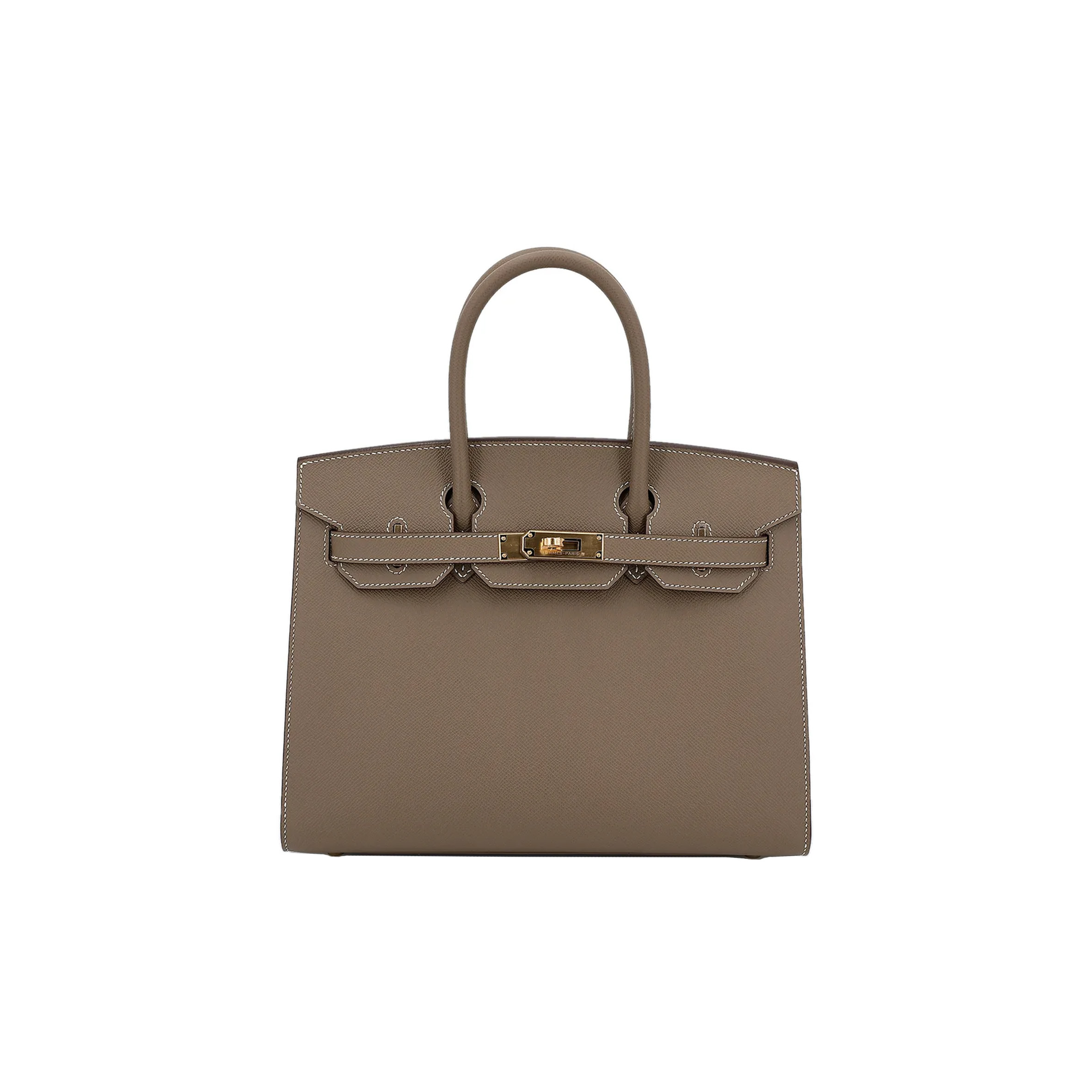 HERMES MASTER BIRKIN 30 TOGO LEATHER ELEPHANT GREY GOLD BUCKLE BAG BK2518EPGPO (30*22*16cm)