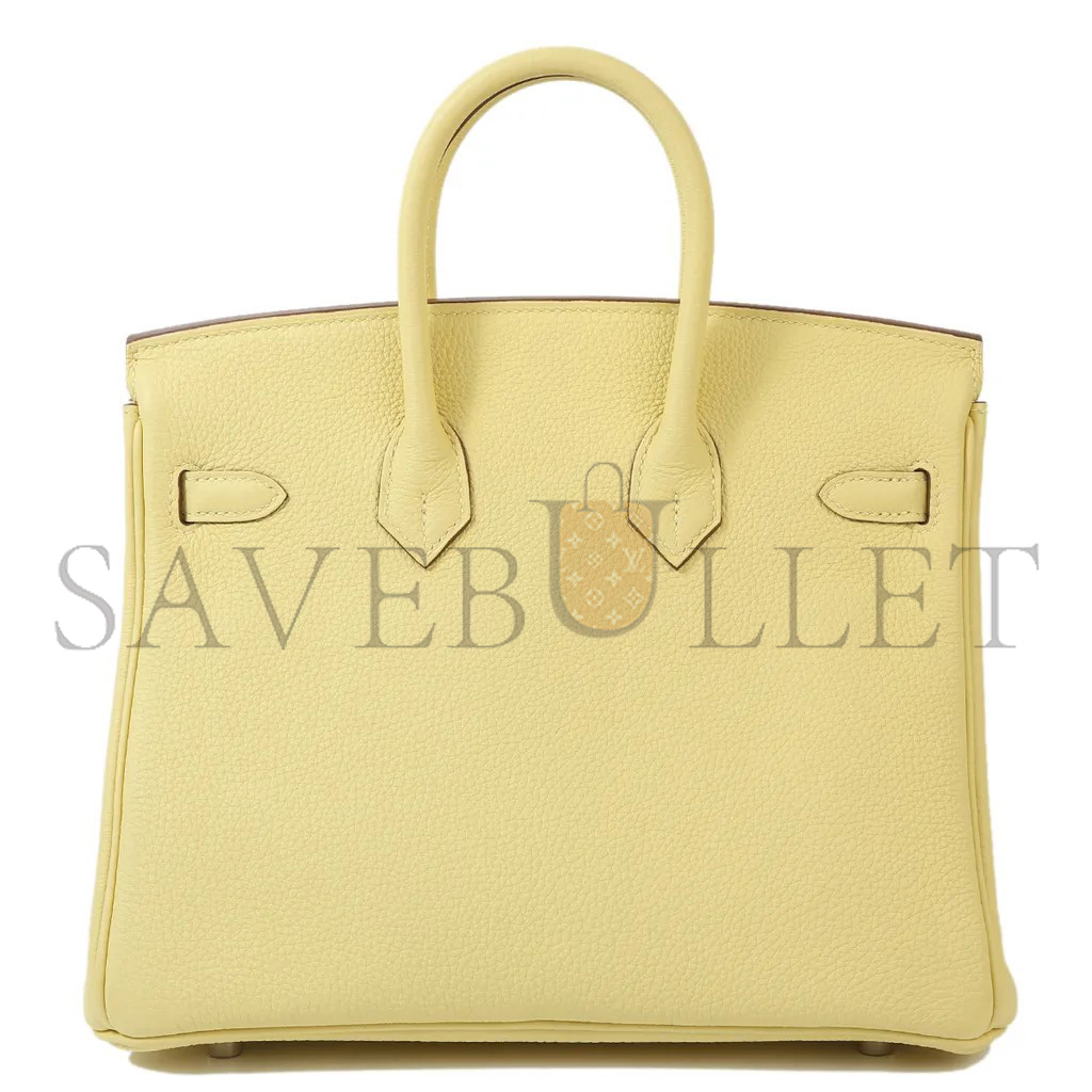 HERMES MASTER BIRKIN 25 TOGO LEATHER CHICK GOLD BUCKLE H028369CK11 (25*18*13cm)