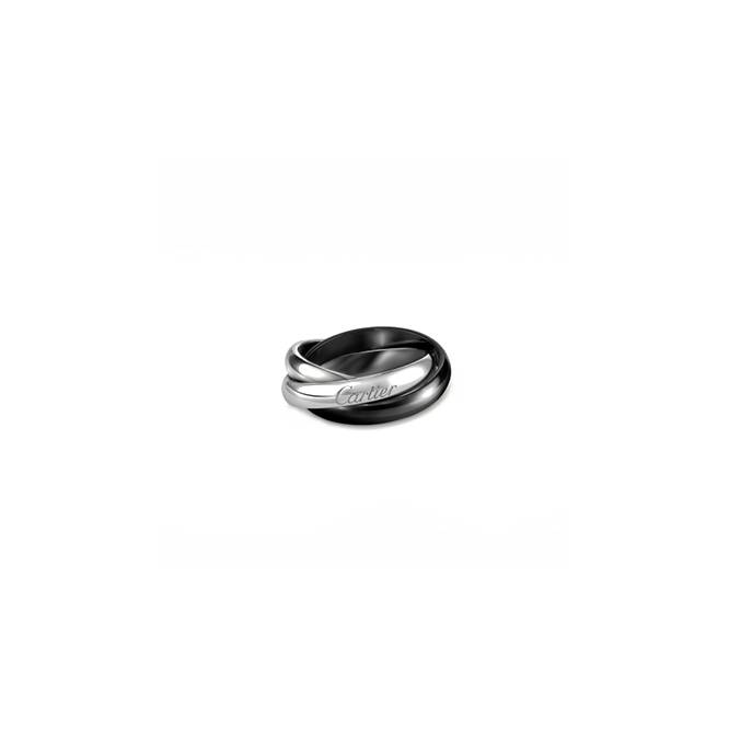 CARTIER TRINITY RING, CLASSIC CERAMIC B4095600