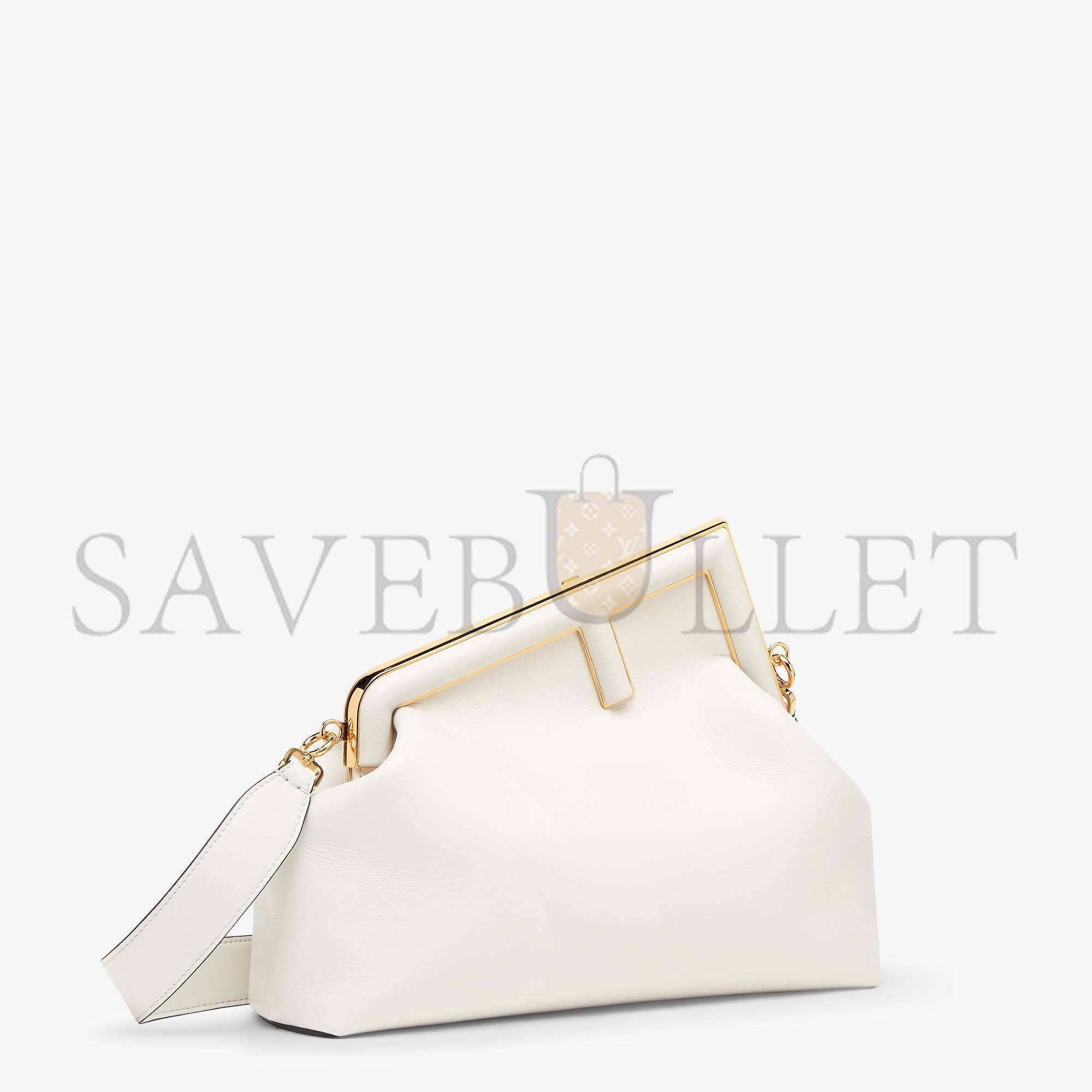 FENDI FIRST MEDIUM - WHITE LEATHER BAG8BP127ABVEF0QVL (32.5*23.5*15cm)