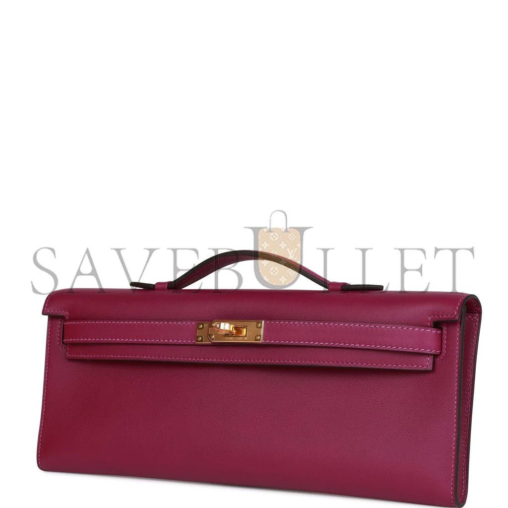 HERMES KELLY CUT ANEMONE SWIFT GOLD HARDWARE (31*12*3cm)