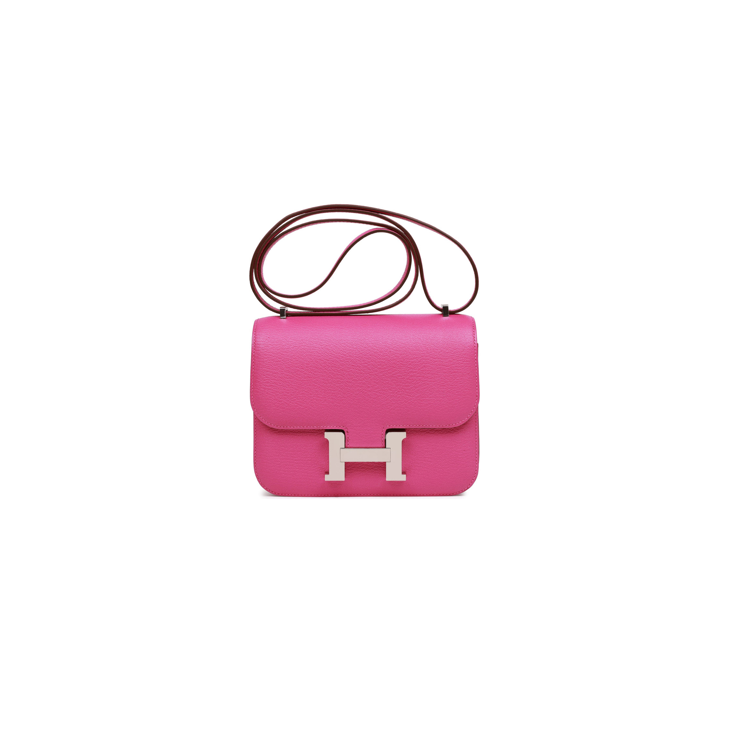 HERMES CONSTANCE 18 MAGNOLIA EVERCOLOR PALLADIUM HARDWARE (18cm)