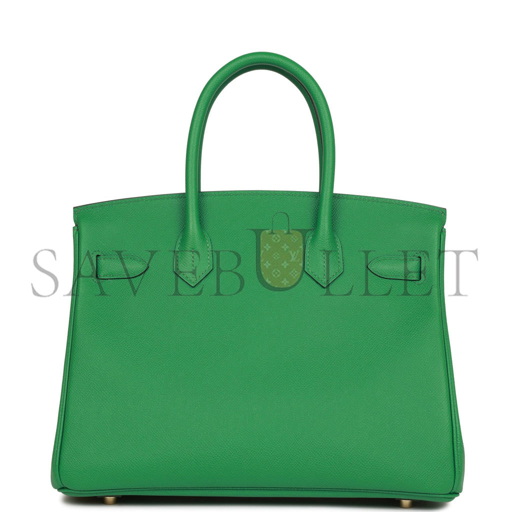 HERMES BIRKIN 30 CACTUS EPSOM GOLD HARDWARE (30cm)