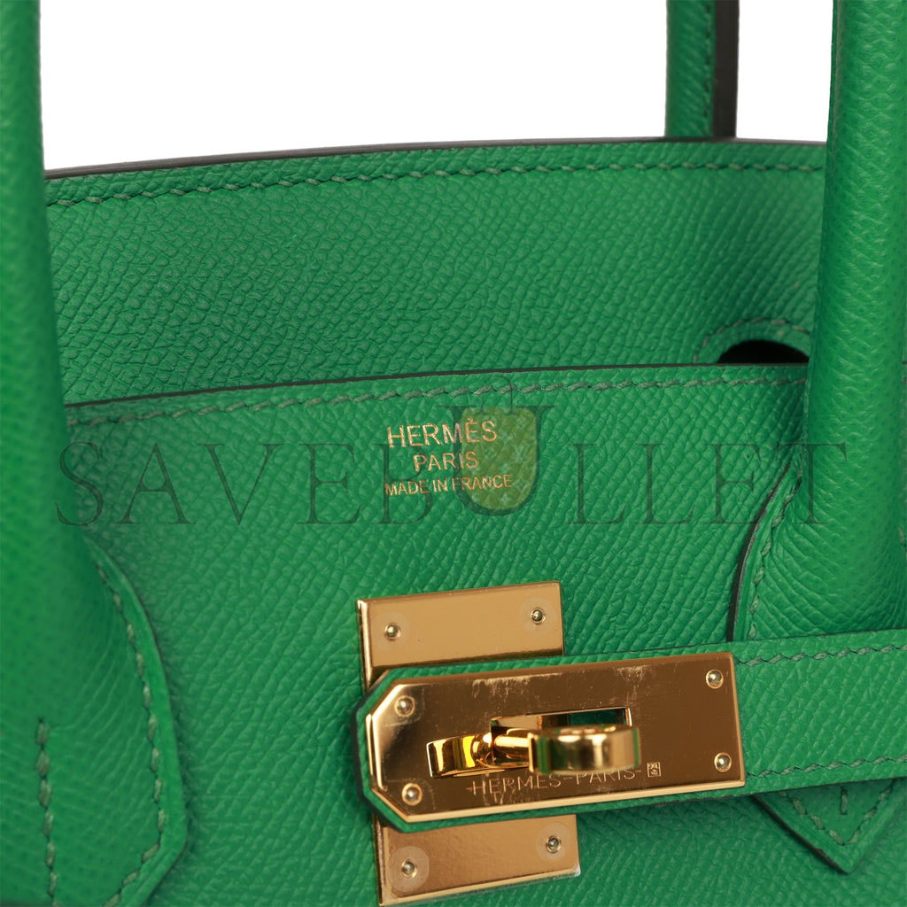 HERMES BIRKIN 30 CACTUS EPSOM GOLD HARDWARE (30cm)