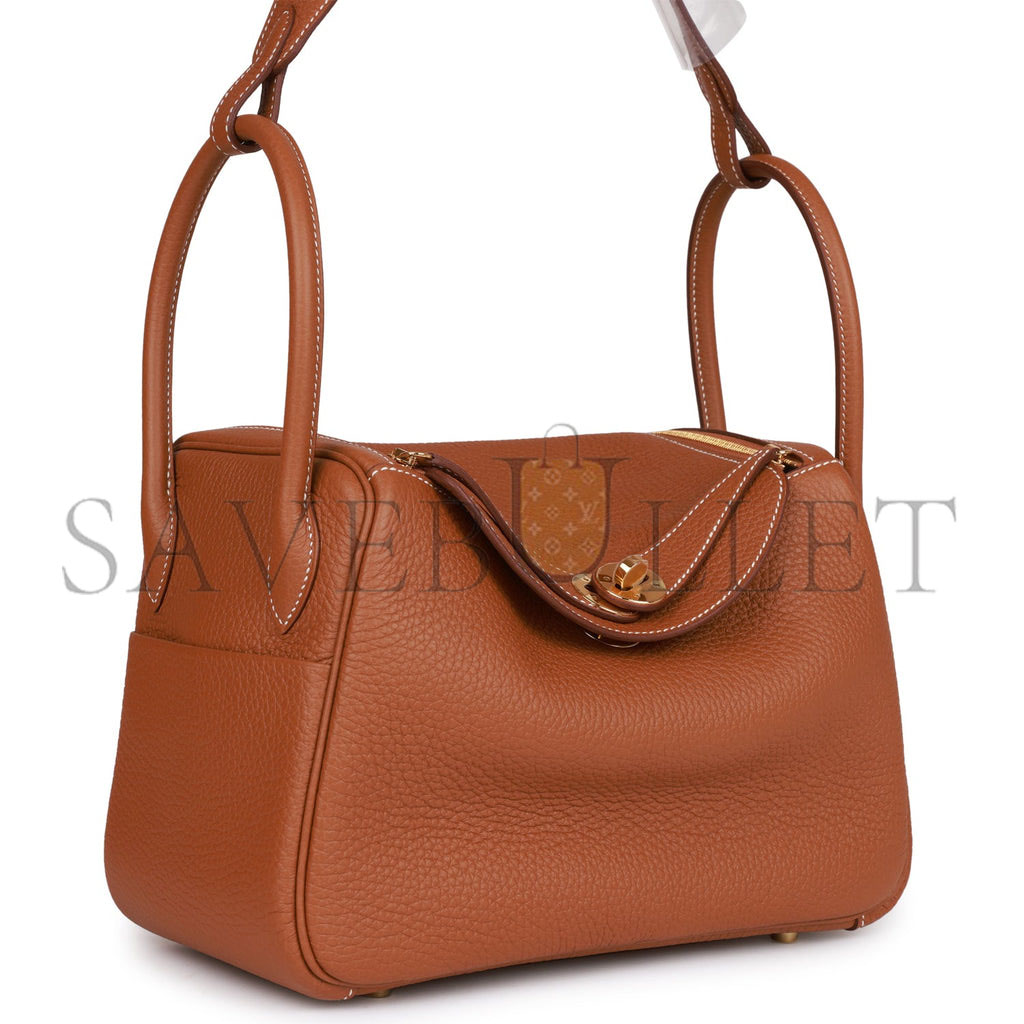 HERMES LINDY 26 GOLD CLEMENCE GOLD HARDWARE (26*18*12cm)