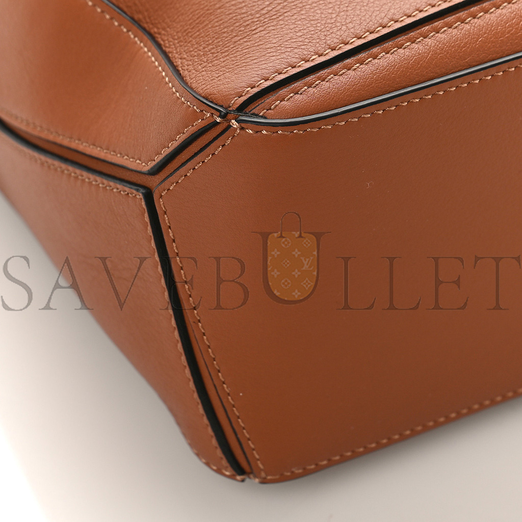 LOEWE CALFSKIN SMALL PUZZLE BAG TAN (24*16.5*10.5cm)