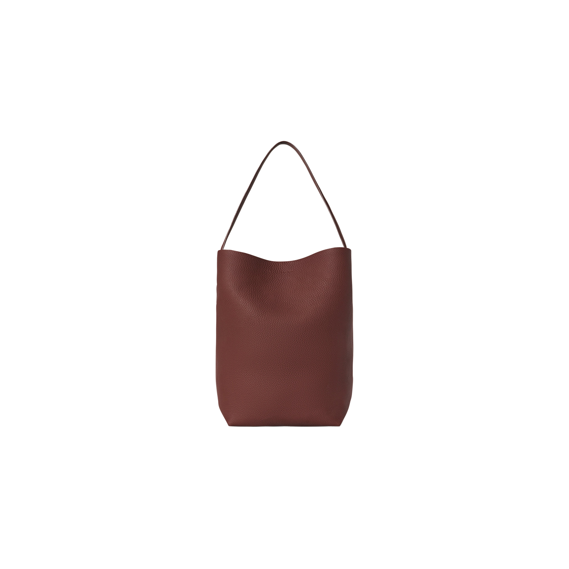 THE ROW LARGE NS PARK TOTE IN LEATHER BURNT WOOD W1273L129BWOD (43*38*20cm)