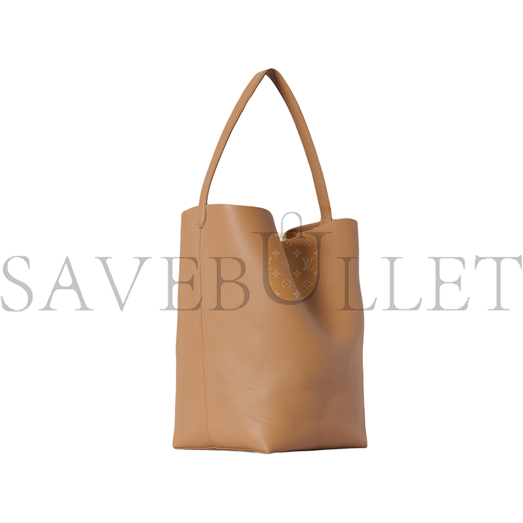 THE ROW LARGE NS PARK TOTE BAG IN LEATHER CINNAMON W1273L129CMON (15*17*8cm)