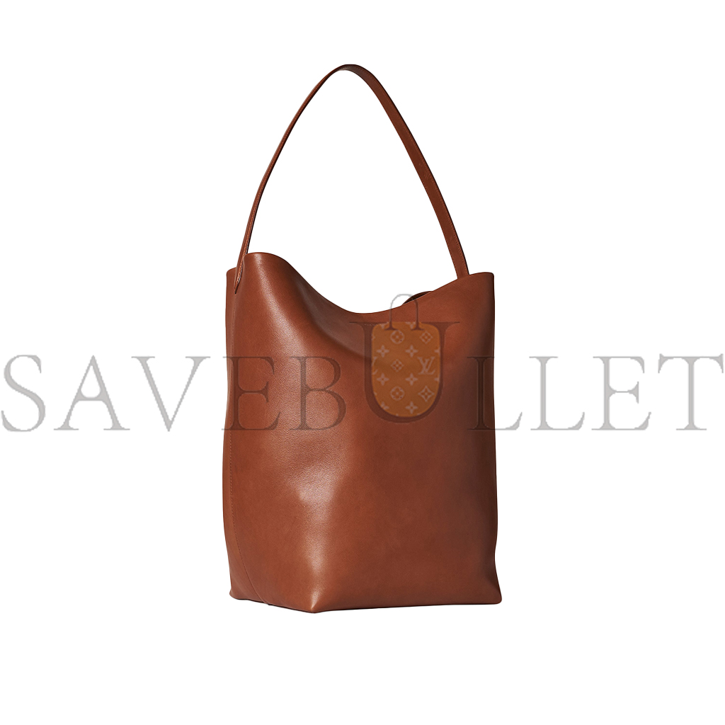 THE ROW LARGE NS PARK TOTE BAG IN LEATHER DARK CUIR W1273L72DCPLD (38*43*20cm)