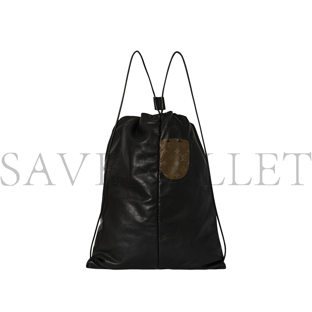 THE ROW PUFFY BACKPACK IN LEATHER BLACK W1604L114BLPL (28*47*8cm)