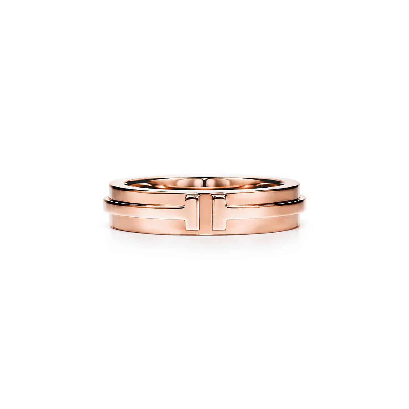 Tiffany T Narrow Ring in 18k Rose Gold