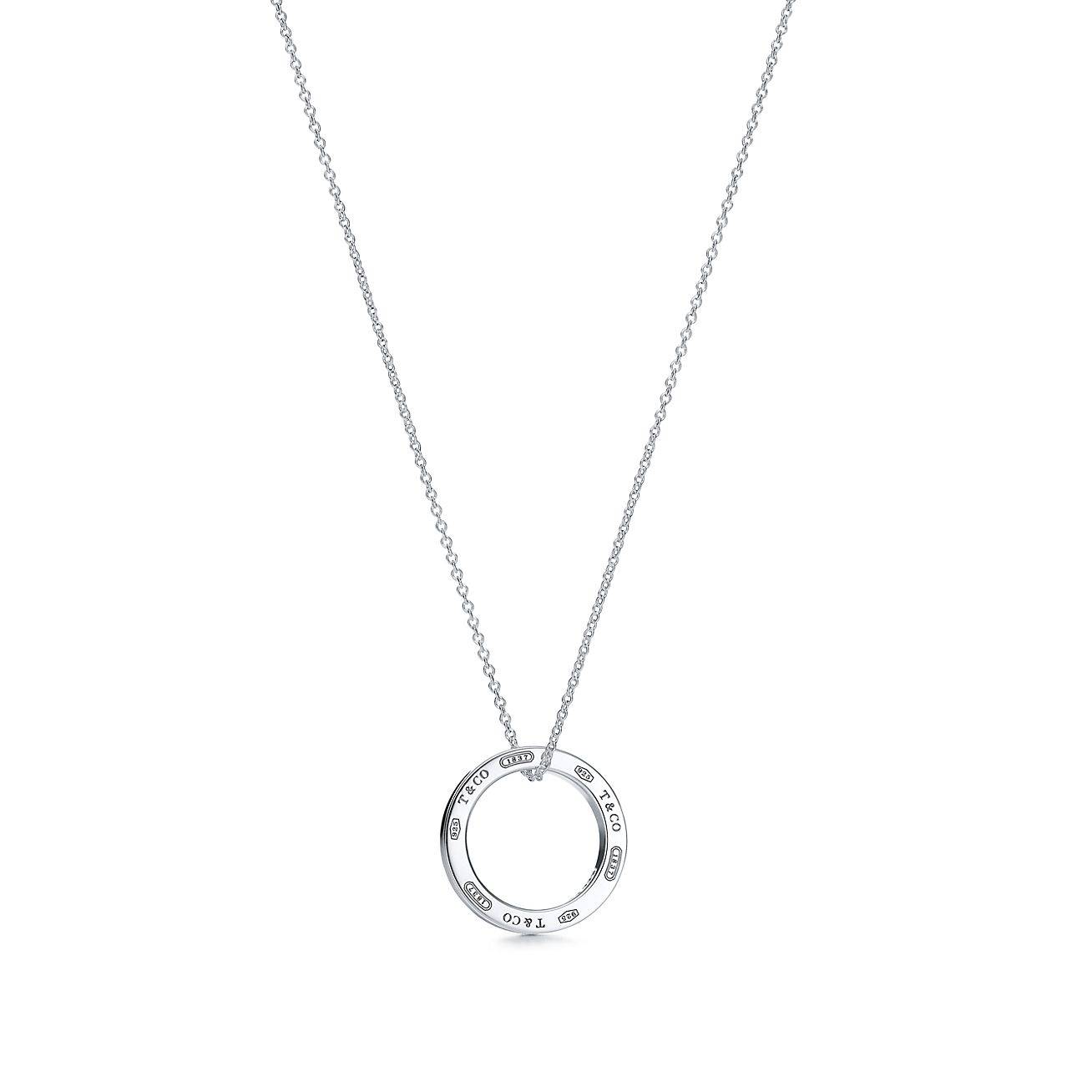 TIFFANY 1837® CIRCLE PENDANT IN SILVER, MEDIUM	