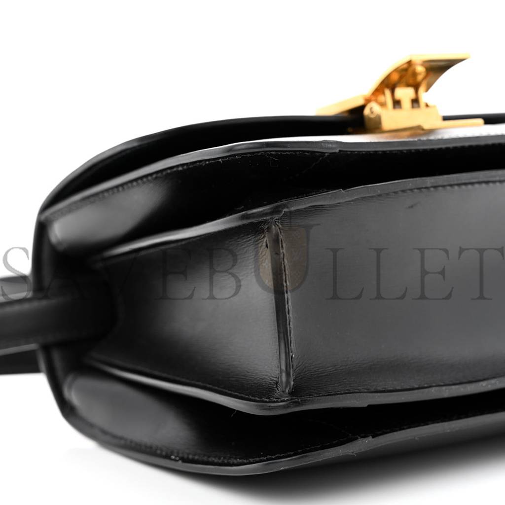 CELINE BOX CALFSKIN SMALL CLASSIC BOX FLAP BAG BLACK (17*13*8cm)